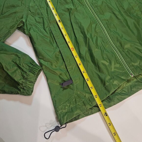 Sierra Designs Men's Small Green Windbreaker Hooded Full Zip Lightweight Nylon - Picture 6 of 11